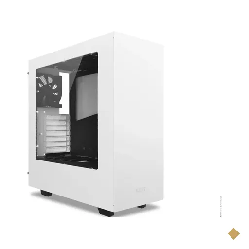 Gabinete NZXT S340 White Windowed Midtower
