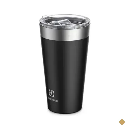Copo Térmico Electrolux 560ml Preto Com Tampa Hermética