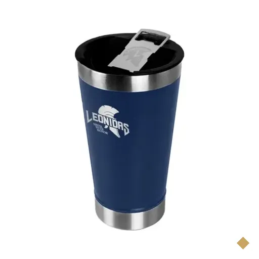 Copo Térmico Leonidas, 473ml, Quente Ou Frio, Metal, Azul