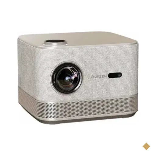 Projetor Inteligente Aurzen Boom 3 Dourado 1080p 500 Lumens Com Netflix