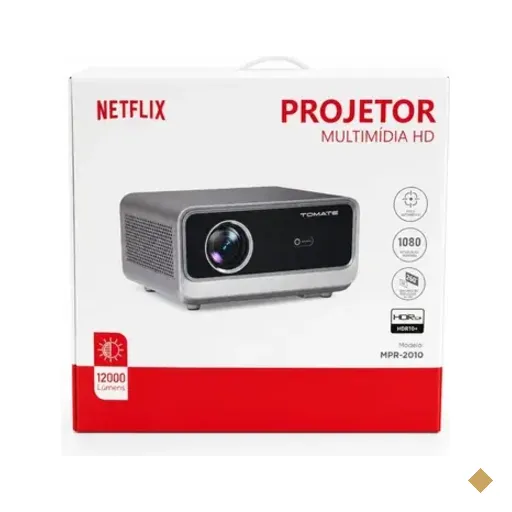 Projetor Multimidia Hd Tomate Mpr-2010 12000 Lumens