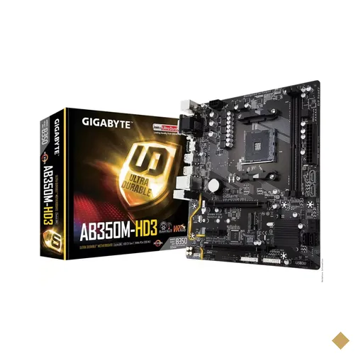 Placa Mãe Gigabyte GA-AB350M-HD3 (Socket AM4) AMD B350