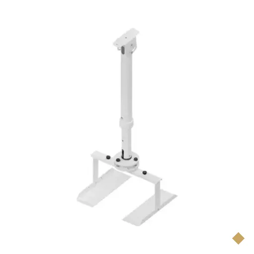 Suporte Projetor De Teto Inclinado Com Bandeja – Tubo Telescópico De 50 A 75…