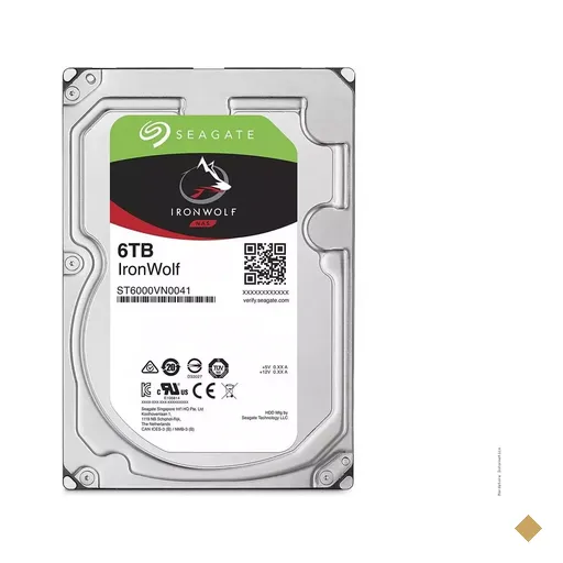Seagate 6TB IronWolf NAS 7200RPM 128MB SATA 6.0Gb/s ST6000VN0041