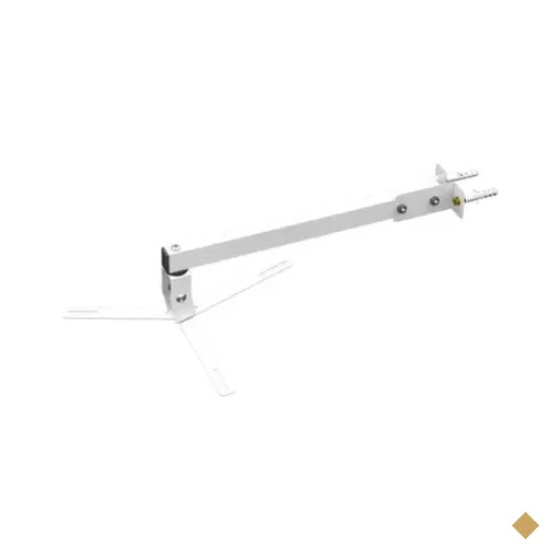 Suporte Projetor Datashow Mini LED Parede Braço 40 Cm - Branco