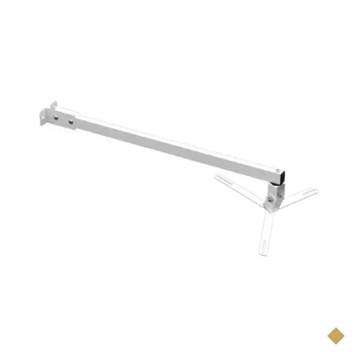 Suporte Projetor Datashow Mini LED Parede Braço 70 Cm - Branco