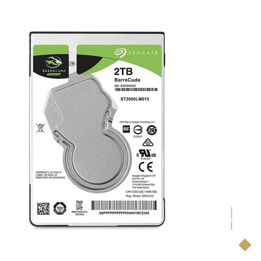 HD Notebook Seagate 2TB BarraCuda 5400RPM 128MB 2,5″ SATA 6.0Gb/s ST2000LM015