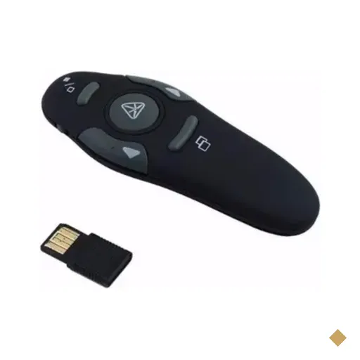 Apresentador Multimidia Laser Sem Fio Preto - Alcance De 10 A 15 Metros Ap400.