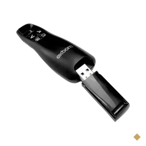 Controle Apresentador De Slides Laser 30m Sem Fio 2.4g Profissional
