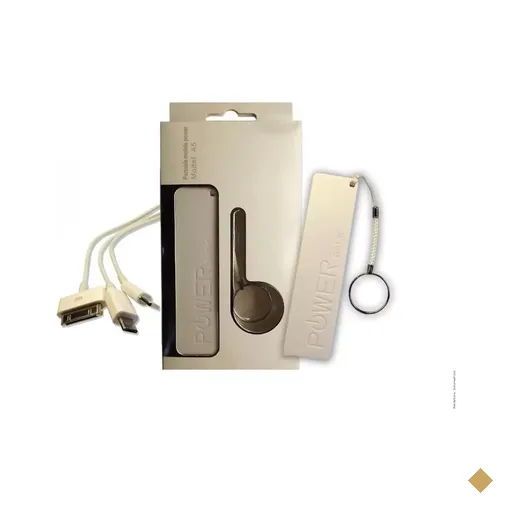 Bateria Externa para Celular Power Bank 1200mAH Branco A5 - Empire