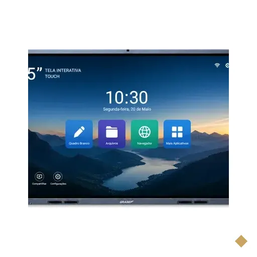 Tela Interativa 75" Touch Grasep D-DG75TI 4K UHD Android Windows Lousa Digital…