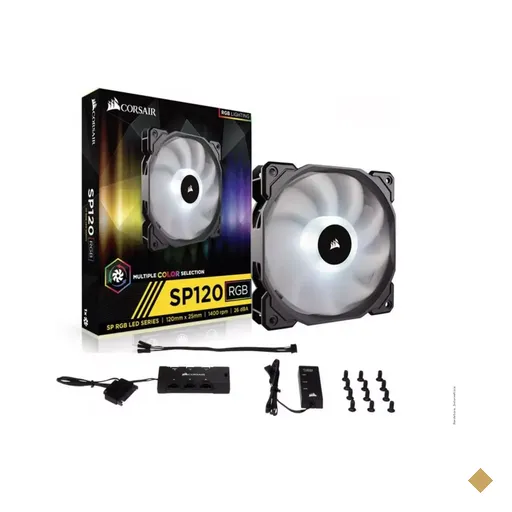 Corsair Air Series 120mm High Performance Edition Fan SP120 RGB Com Controlador 