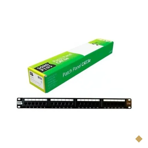 Patch Panel Furukawa T568A/B Soho Plus, CAT.5E, 24 Portas
