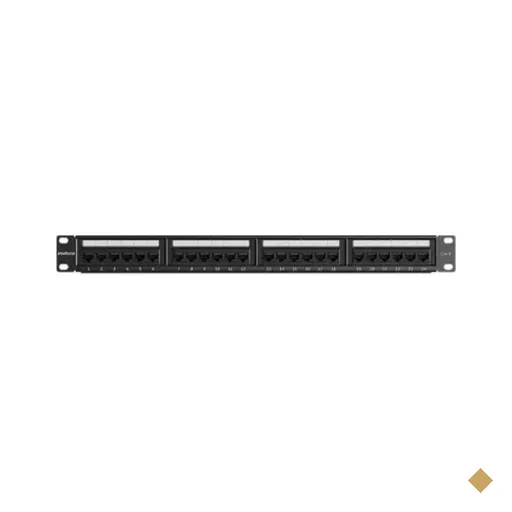 Patch Panel Cat.5e Intelbras Pp524 Impact Lan, 24 Portas - 4770037