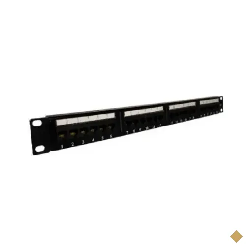 Rack Eco Patch Panel 24p - Rj-45 Cat.5e - 1u - 19