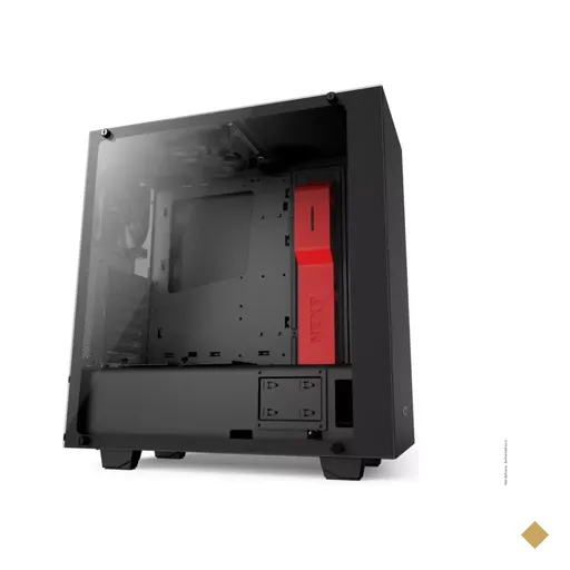 Gabinete NZXT S340 Elite Black Red Windowed Mid Tower
