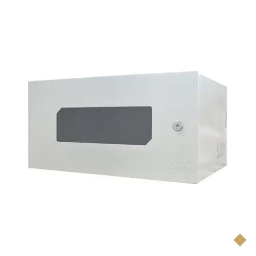 Mini Rack Max Eletron 19 Pol. 3U X 350Mm, C/ 02 Chaves, Acrílico Branco - 4039