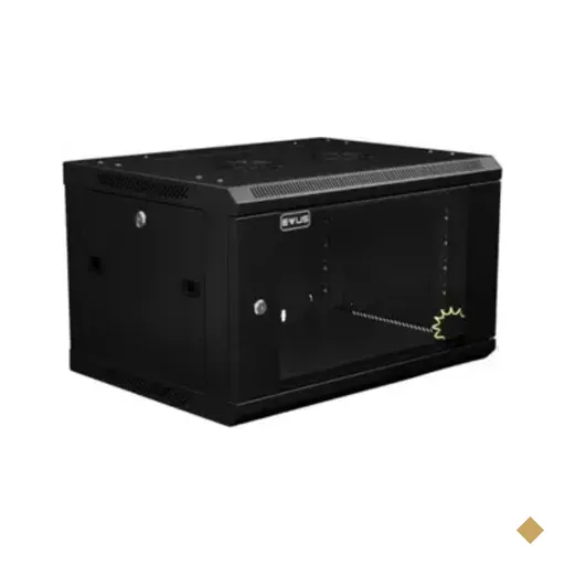 Rack Mini 19" Evus Ev-dw6406 6u X 600 X 450mm, De Parede, Preto