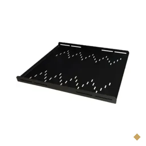 Bandeja Para Rack 19, 1ux 500Mm, 4 Pontos, Ventilada, Preta