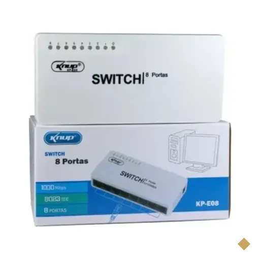 Hub Switch 8 Portas Gigabit 10/100/1000 Mbps Sw106