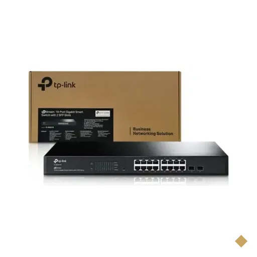 Switch Tp Link Tl-sg2218, 16 Portas, 10/100/1000 Gigabit + 2 Slots Sfp
