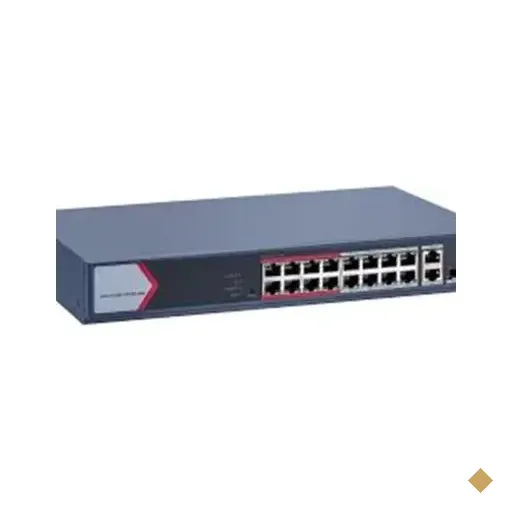 Switch Hikvision Metalico Ds-3e1318p-ei/m,  16 Portas, Poe  Fast Ethernet