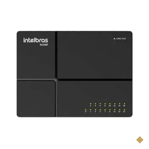 Switch Intelbras S1116f, 16p Fast Ethernet - 4760132