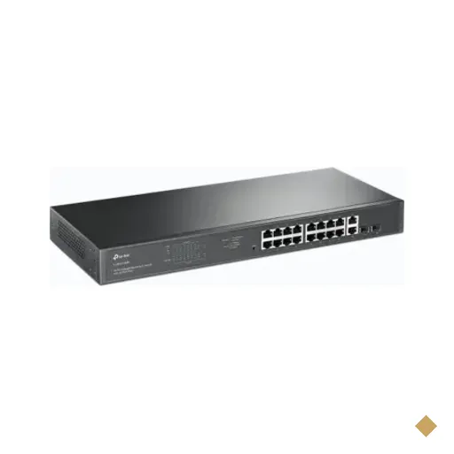 Switch Tl-sg1218mp Gigabit 18 Portas Tp-link 16 Portas Poe+ 2 Portas Up Link 2…