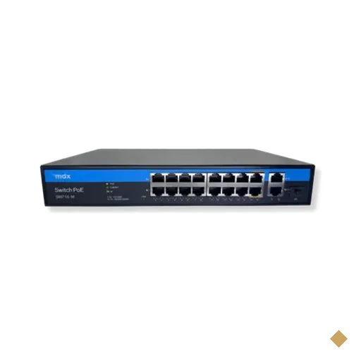 Switch Poe 16 Portas 10/100 - Mdx