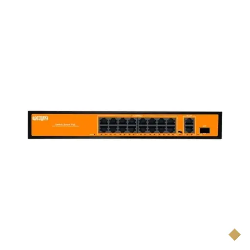 Switch Poe Haiz Gigabit 16 Portas 10/100 + 2 Uplink + 1 Sfp