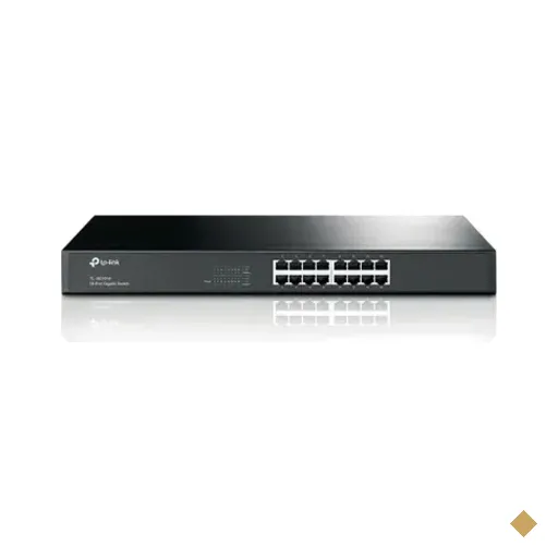 Switch 16 Portas 10/100/1000 Gigabit Rack Auto Gerenciavel Tl-sg1016 Tp Link