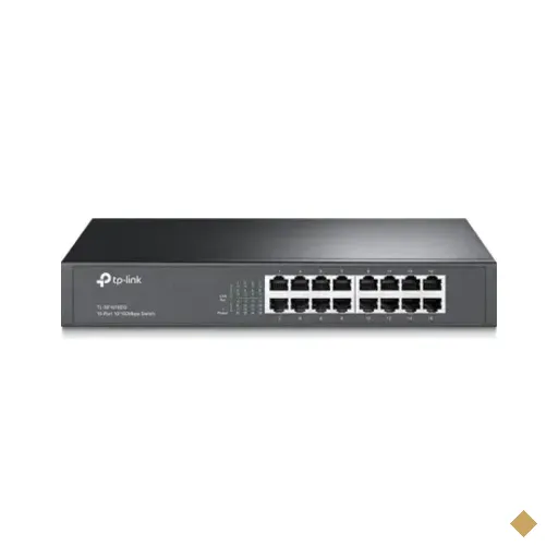 Switch Tp-link Tl-sf1016ds Rackmount 16 Portas 10/100mbps Ethernet Não…
