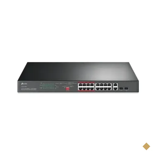 Switch Tp-link Tl-sl1218mp 16 Portas 10/100mbps 2giga Poe+ 16 Pse Gerenciável…