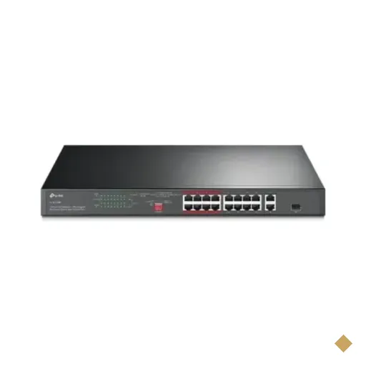 Switch 16p 10/100mbps Poe+ E 2p Gigabit Tl-sl1218p Smb Imp