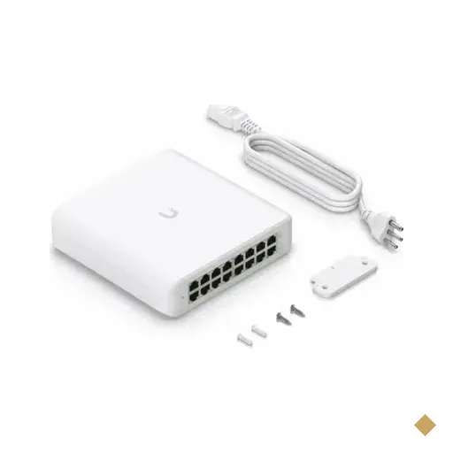 Switch Ubiquiti Unifi Lite 16 Poe 16 Portas Gigabit 45w Br