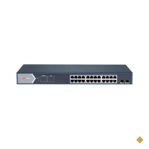Switch Hikvision 24 Portas Gigabit, Poe 2 Portas Uplink 802.3 AF/AT -…