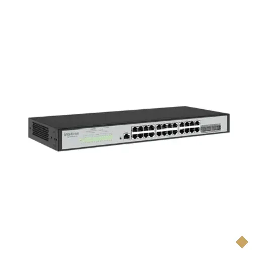 Switch Gerenciável Intelbras Sg 2404d Mr L2+, 24 Portas Gigabit, 4p Mini-Gbic…
