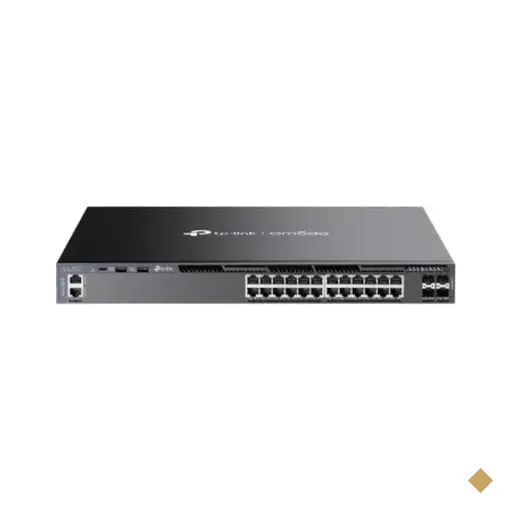 Switch Tp-link Gerenciável L3 28 Portas Com 24 Portas Gigabit 4 Slots Sfp+…