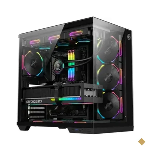 Gabinete Kalkan Skye RGB Sem Fan (klk00042) Preto