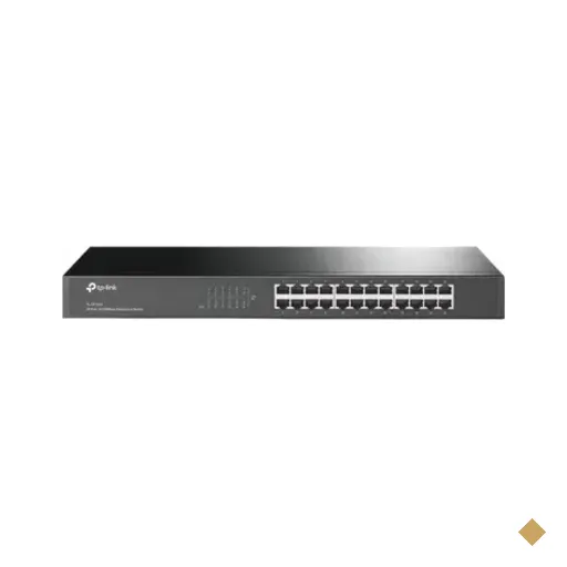 Switch Tp-link Tl-sf1024 24 Portas 10/100 Rackmount Ethernet 24p Rede Local…