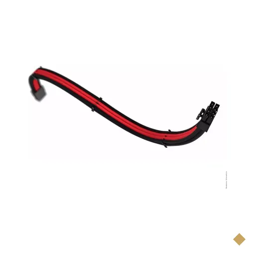 Rise Mode Cabo Sleeved PCI-E 6+2 Pinos Black / Red