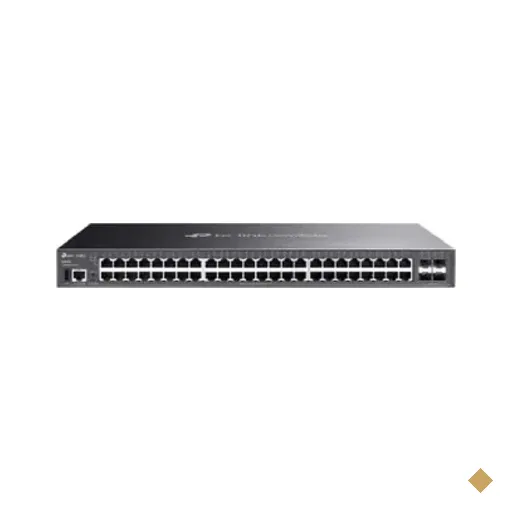 Switch Tp-link Sg5452x Gerenciável L3 48 Portas C/4 Slots Sfp+ 10gbps
