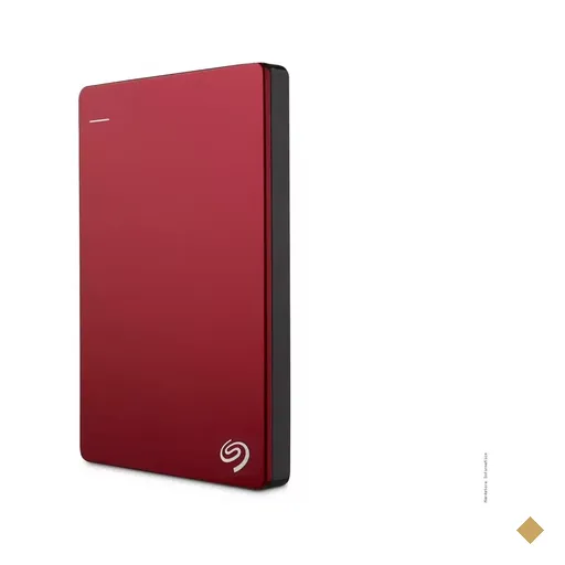 Seagate 1TB Backup Plus Slim Portable Drive USB 3.0 Vermelho