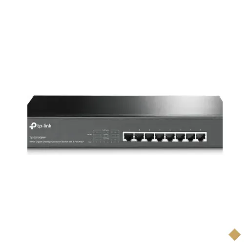 Switch Tp-Link 8 Portas, 10/100/1000 Poe+ Gigabit, Rack/Mesa - TL