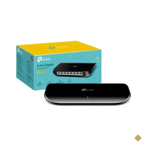 Switch 8 Portas, 10/100/1000 Gigabit, Mesa, Tl-sg1008d - Tp Link