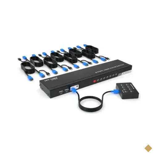 Switch 8 Portas Kvm 4k HDMI/USB 3840x2160 Rack 19 Polegadas - Mt-801hk-c Mt-viki