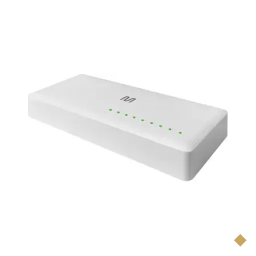 Switch Multi, 8 Portas, 10/100/1000mbps, Gigabit, 100m, Re608, Branco