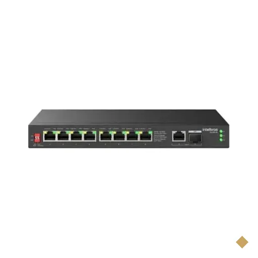 Switch Intelbras S1110g-pa, 8p Gigabit Ethernet Poe, 2p Uplink Gigabit - 4760120