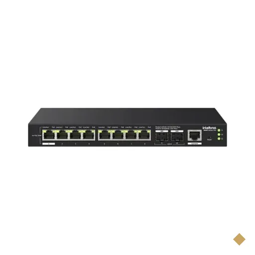 Switch Intelbras Gerenciável Hi-poe 8 Portas Gigabit E 2 Portas Sfp Smart…