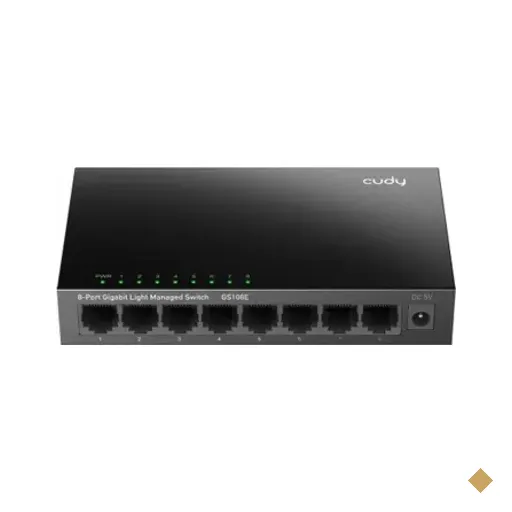 Switch Gigabit 8 Portas Gerenciável Web Vlan Metal Gs108e